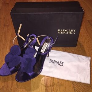 Badgley Mischka Purple Sandals